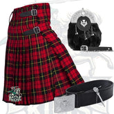 Battle Of Kilts Men’s Tartan Kilt Outfit – 5-Piece Scottish Set with Premium Accessories
